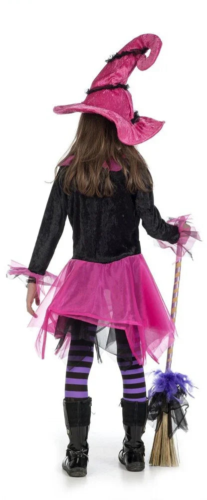 Disfraz de Bruja Rosa para Niña Halloween Infantiles Limit Sport