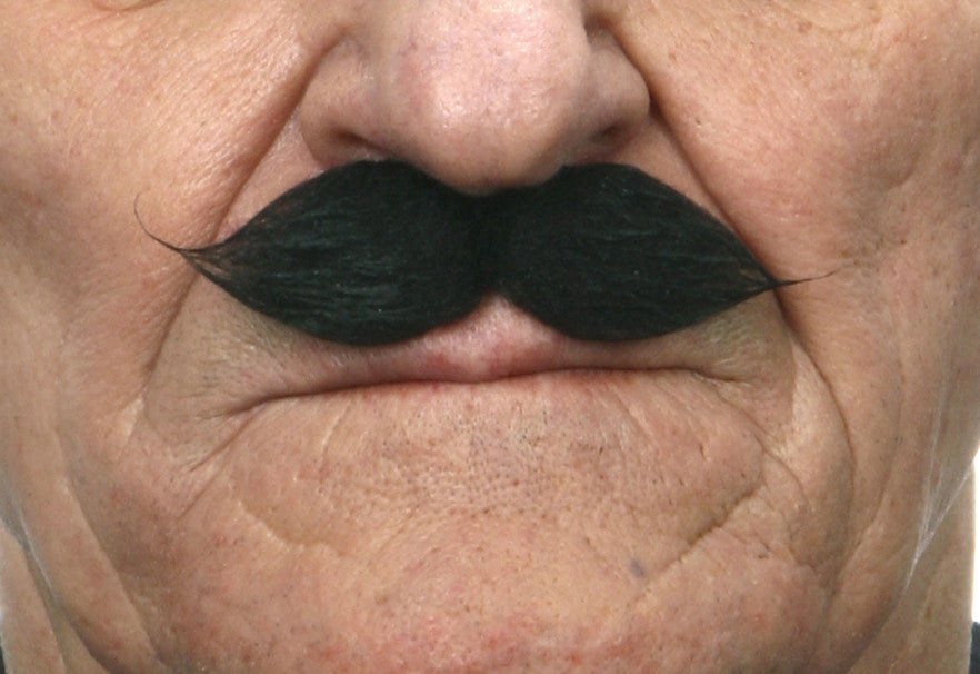 Bigote Moreno con Puntas Barbas y Bigotes Viving