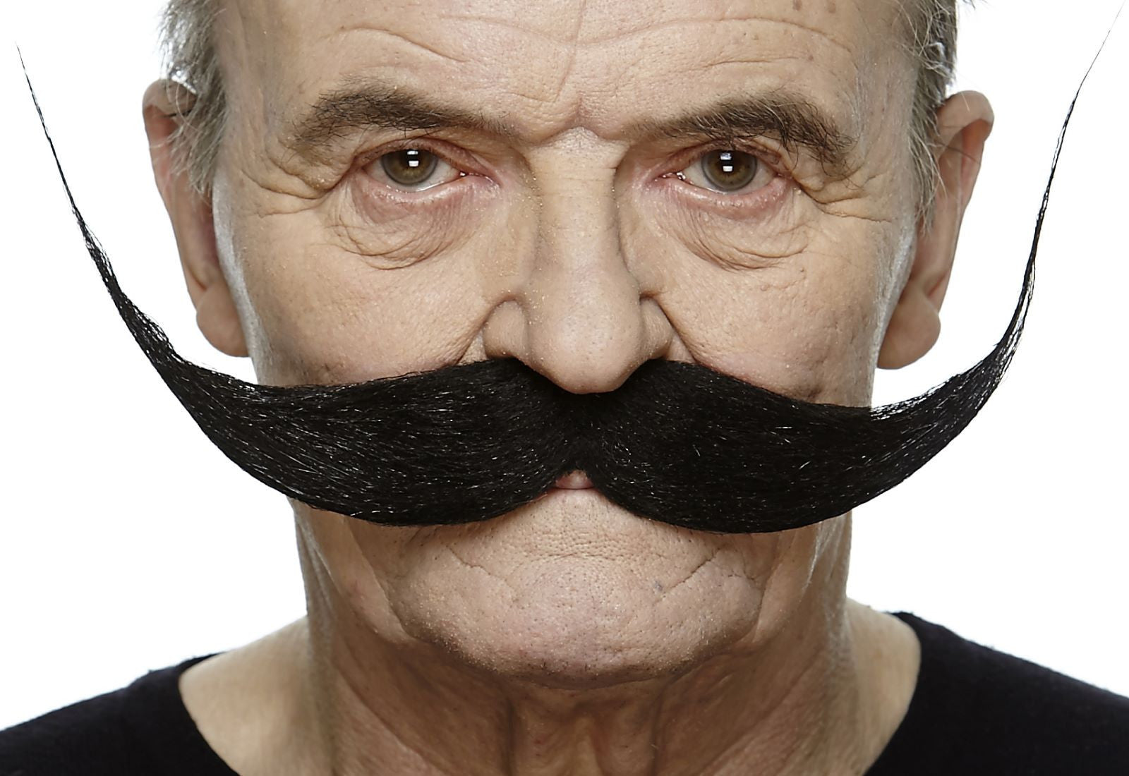 Bigote Grande Moreno con Puntas Largas Barbas y Bigotes Viving