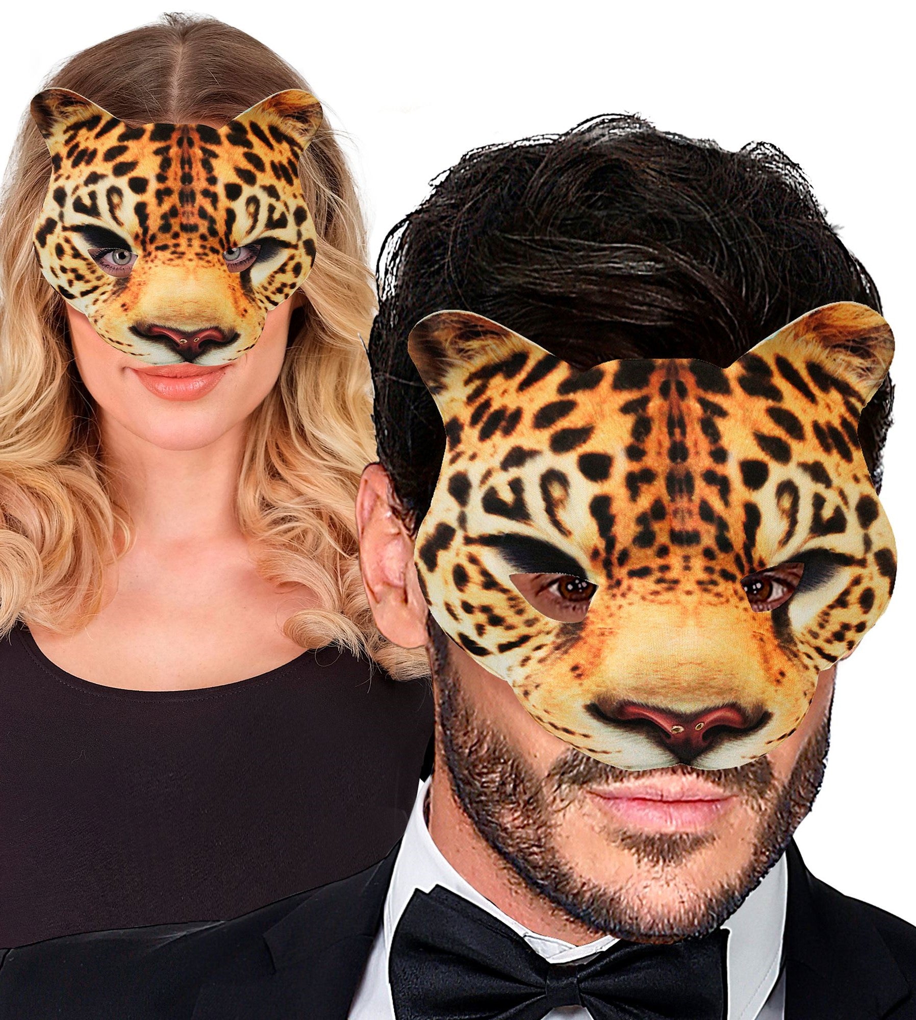Máscara de Leopardo de Tela Rígida Leopardo Widmann
