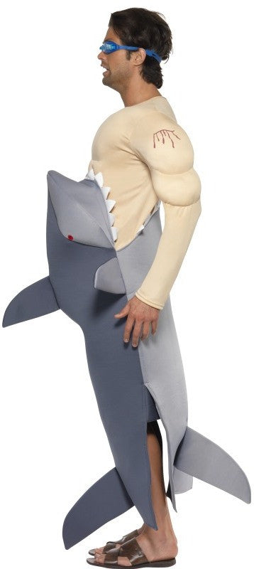 Disfraz de Tiburón Atragantado por Hombre Disfraces Originales Smiffys