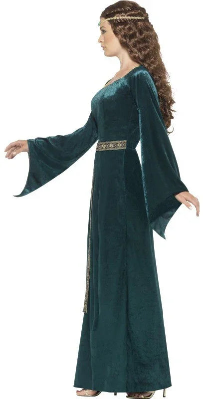 Disfraz de Princesa Medieval Verde para Mujer Medieval Smiffys