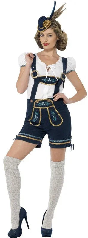 Disfraz de Bávara con Pantalón Premium para Mujer Tiroleses Oktoberfest Smiffys