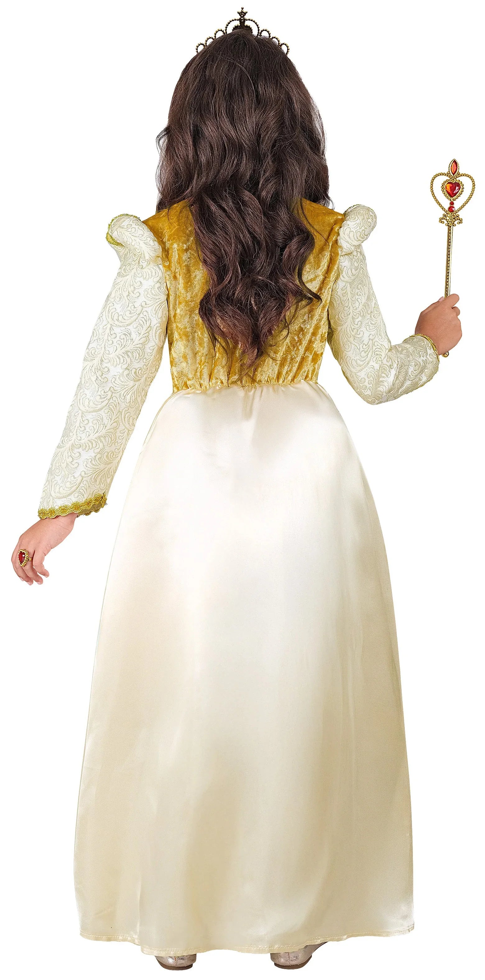Disfraz de Princesa Medieval Dorado para Niña Princesas y Damas Medievales Widmann