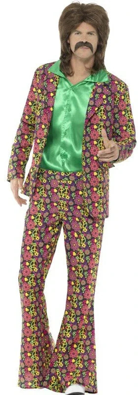 Traje de Hippie Psicodélico para Hombre Hippies Smiffys