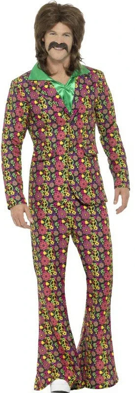 Traje de Hippie Psicodélico para Hombre Hippies Smiffys