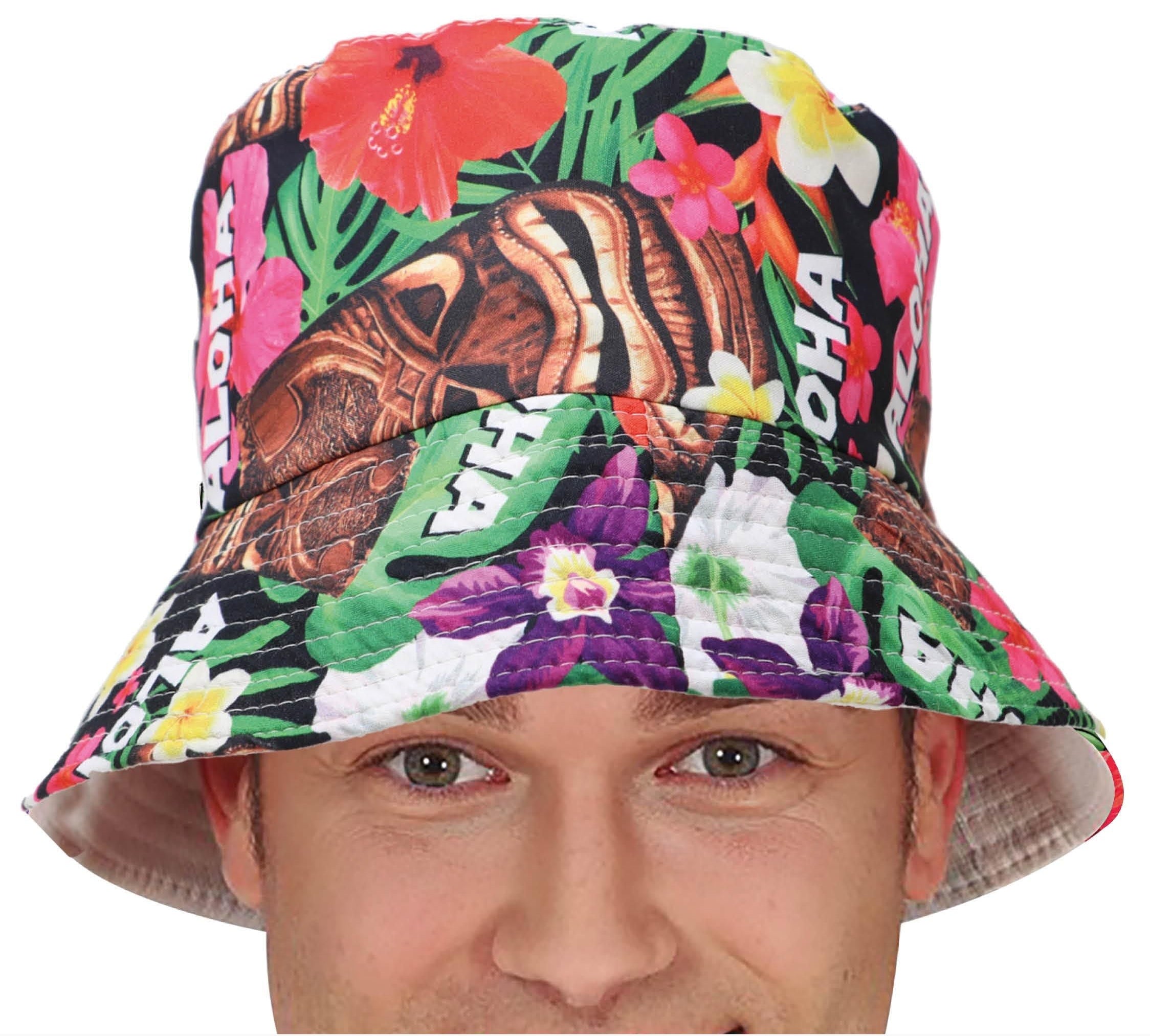 Gorro con Estampado Hawaiano "Aloha" para Adulto