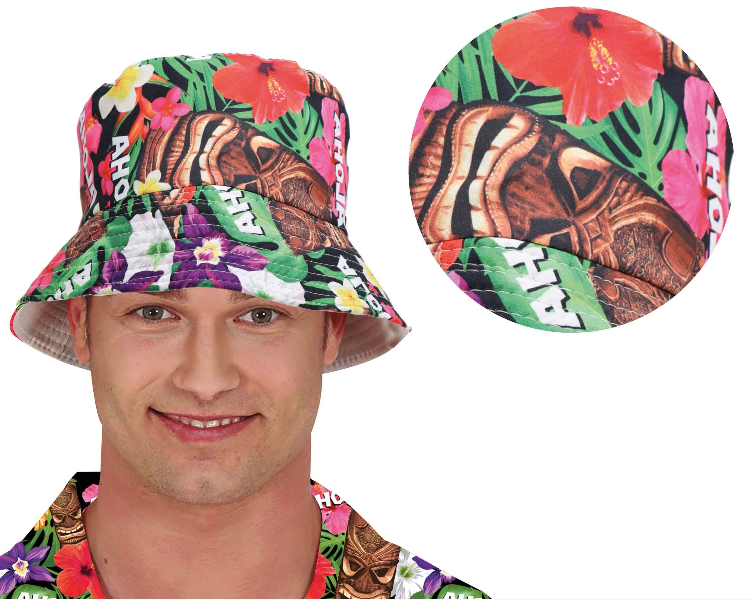 Gorro con Estampado Hawaiano "Aloha" para Adulto