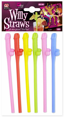 Pajitas Pene para despedidas COMPLEMENTOS Widmann