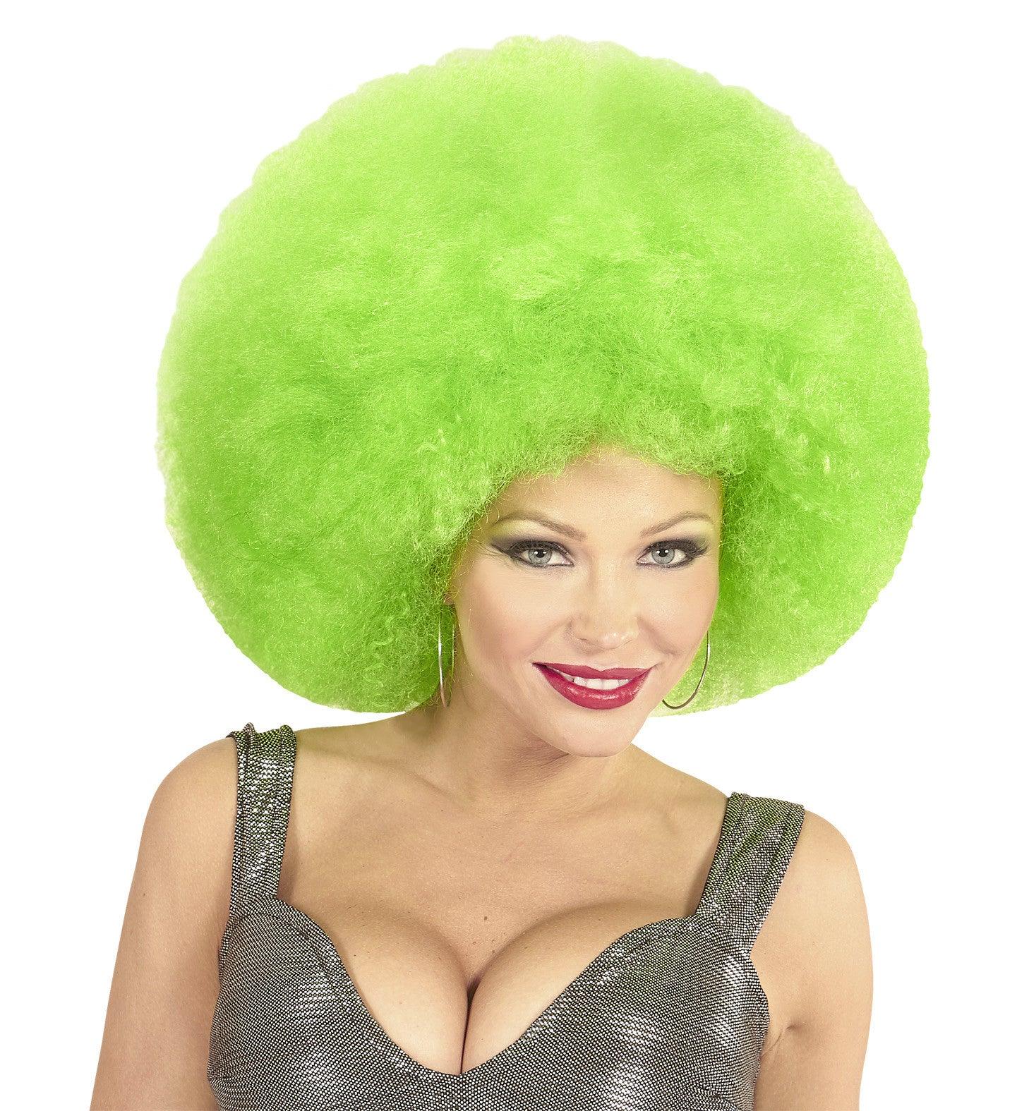Peluca Super Afro Verde Pelucas Widmann