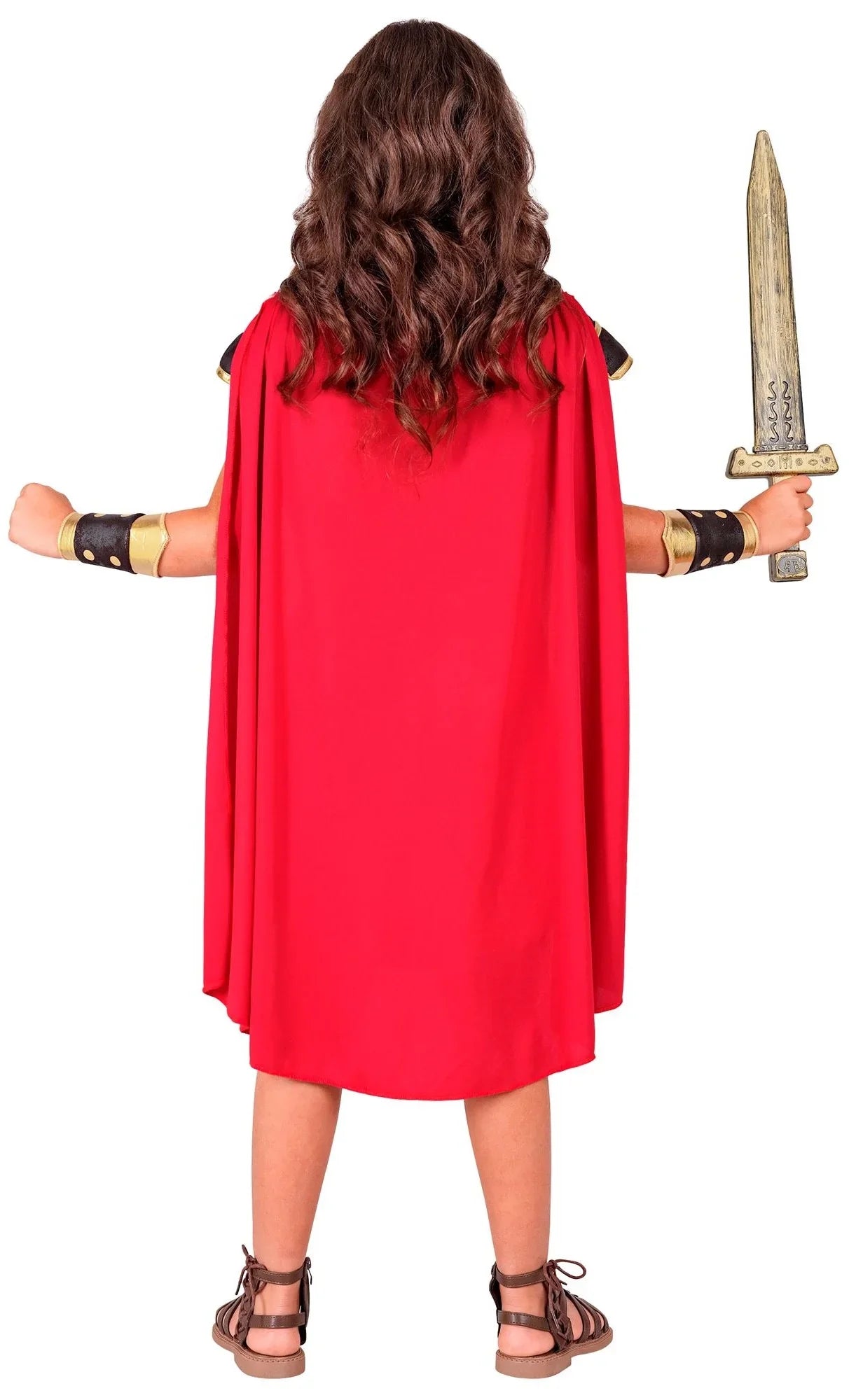 Disfraz de Guerrera Amazona con Armadura para Niña Romanos y Griegos Widmann