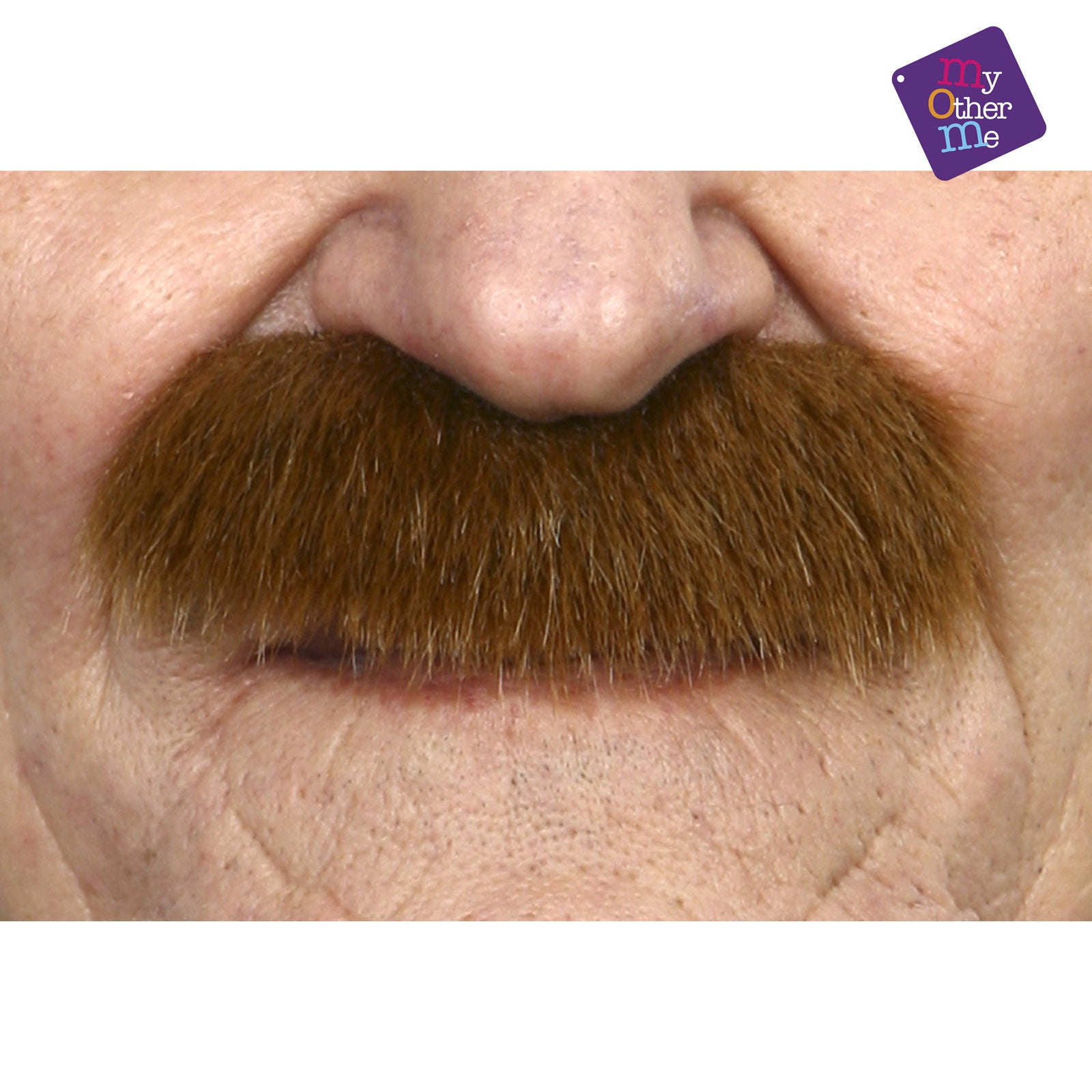Bigote castaño claro Barbas y Bigotes Viving