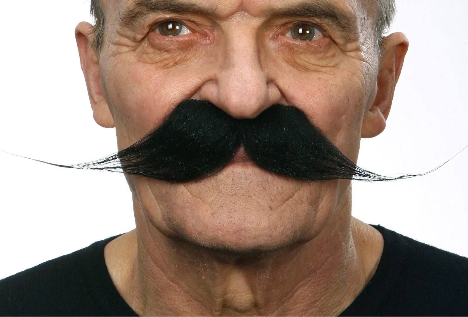 Bigote Grande de Puntas Largas Barbas y Bigotes Viving Negro