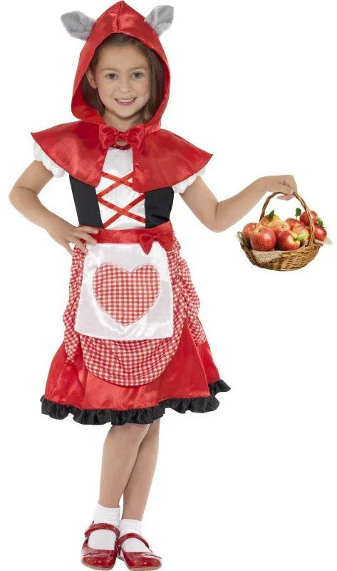 Disfraz de Caperucita Roja con Orejas de Lobo INFANTILES Smiffys
