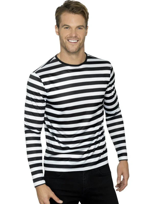 T Shirt Remeras Rayadas Blanco Y Negro Camiseta De Rayas Negras Y