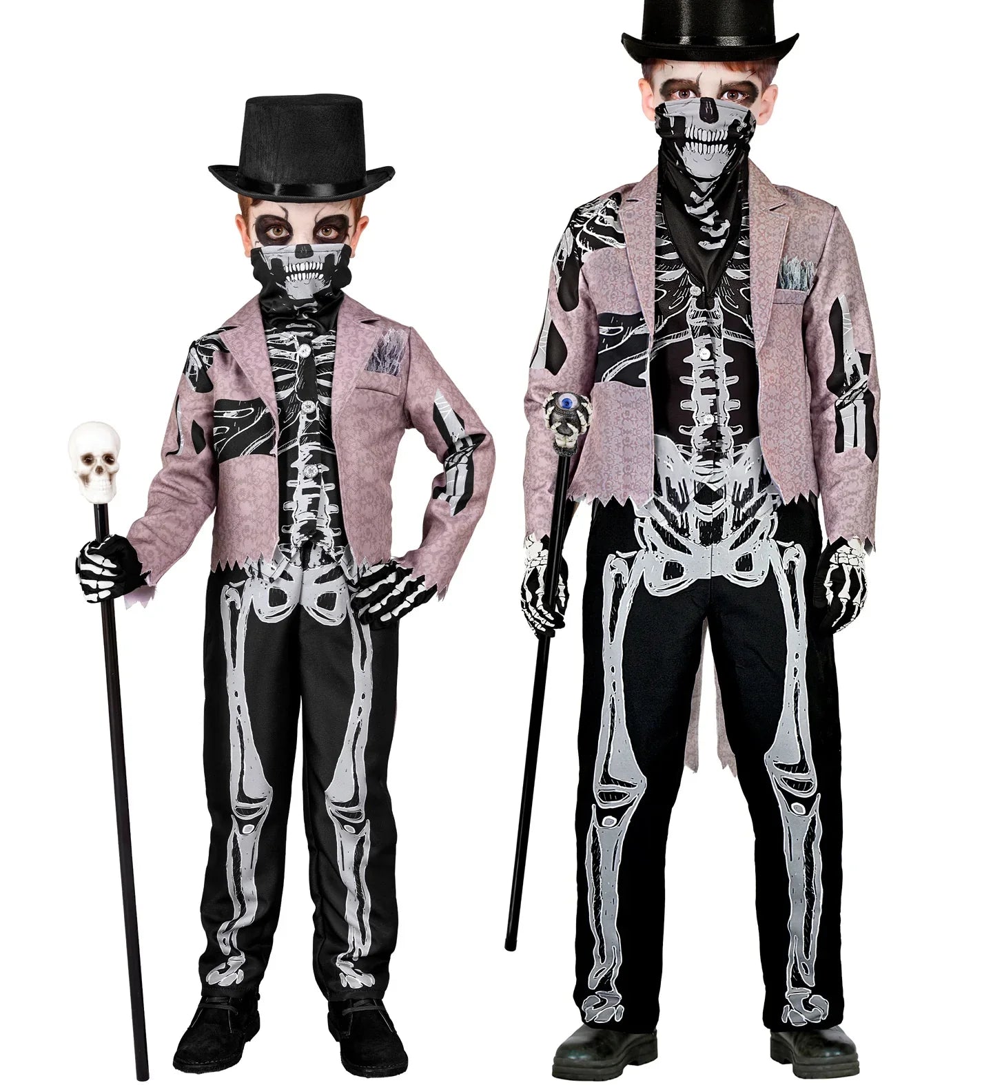 Disfraz de Esqueleto Elegante con Frac para Niño Esqueletos Widmann