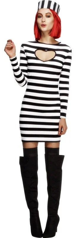 Disfraz de Presa Convicta para Mujer Polis y presos Smiffys