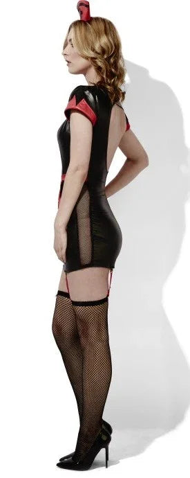 Disfraz de Enfermera Erótico Negro Enfermeras y Médicos Smiffys