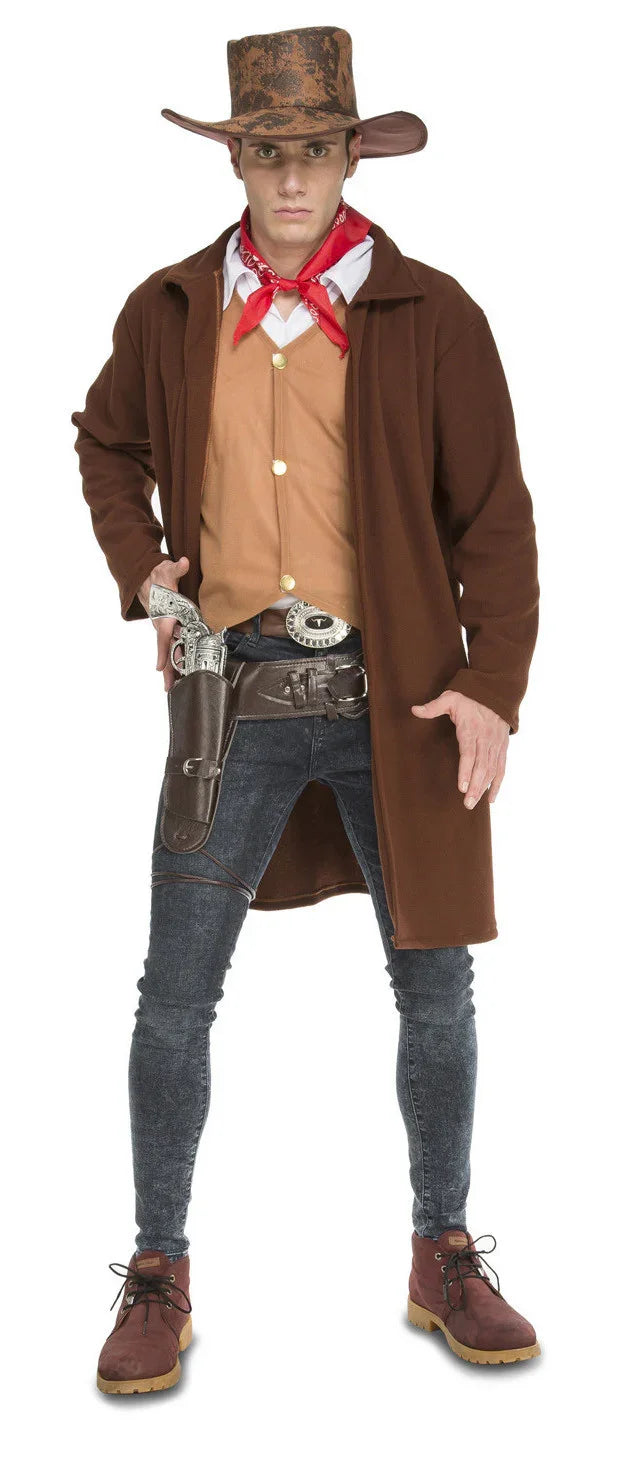 Disfraz de Vaquero con Abrigo para Hombre Vaquero Viving
