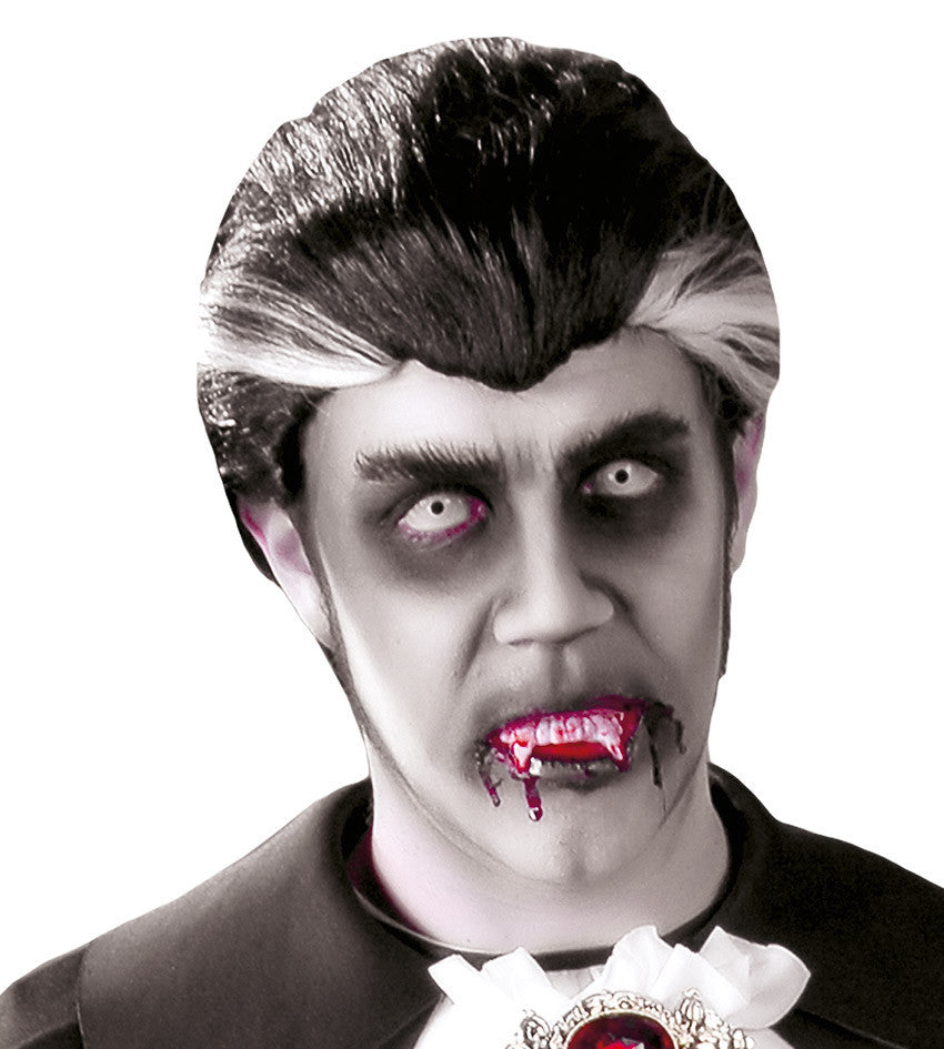 Peluca de Vampiro Blanca y Negra Vampiros y vampiresas Guirca