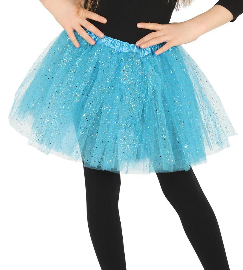 Tutú Azul Cielo para Niña con Purpurina Tutús Guirca