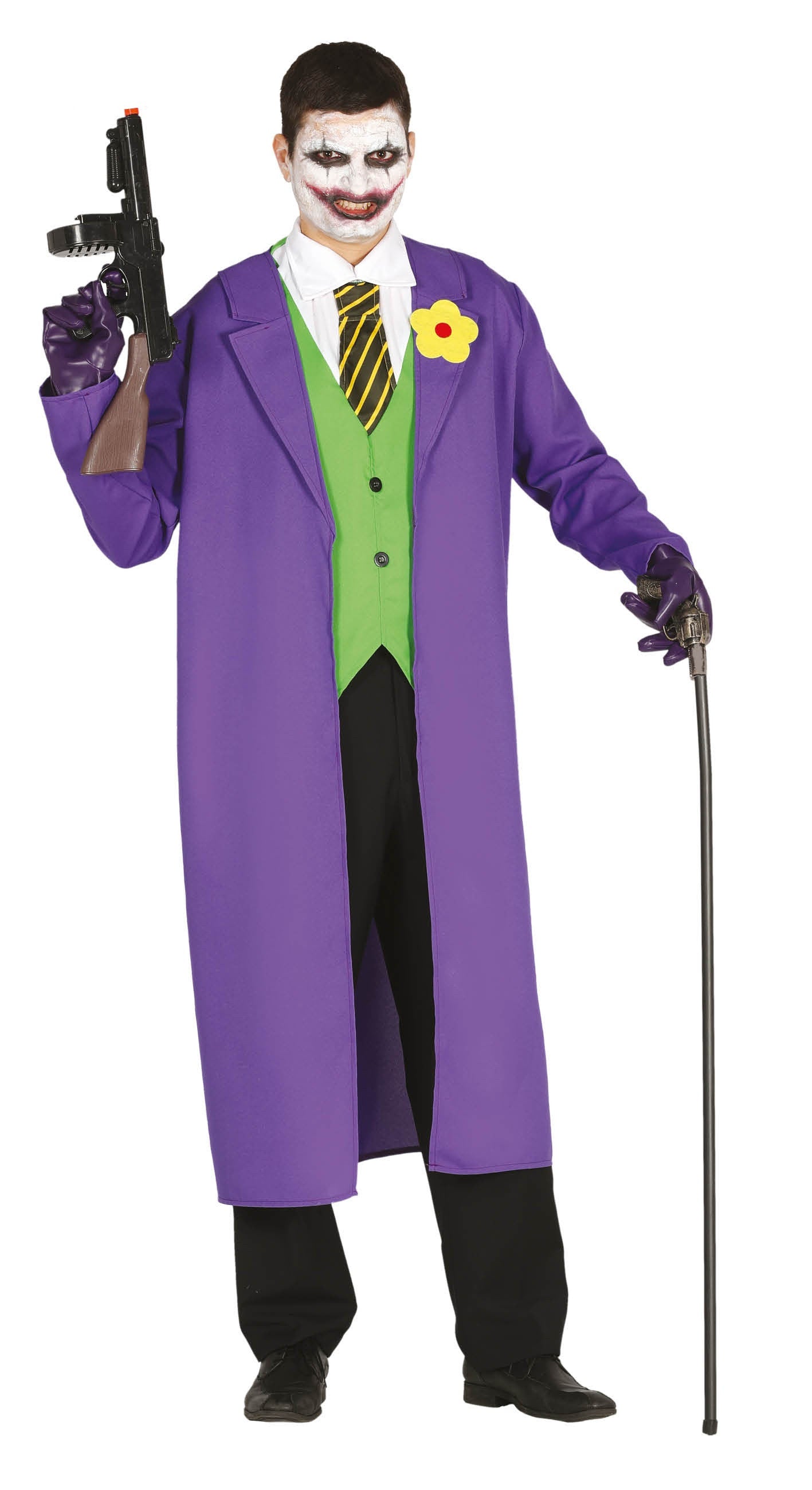 Disfraz de Joker Asesino con Gabardina para Hombre Joker Guirca