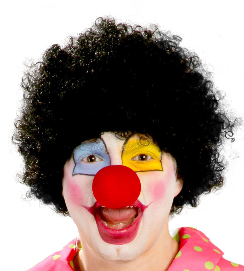 Pelucas de Payaso con Rizos en Colores Complementos Payasos Guirca Negro