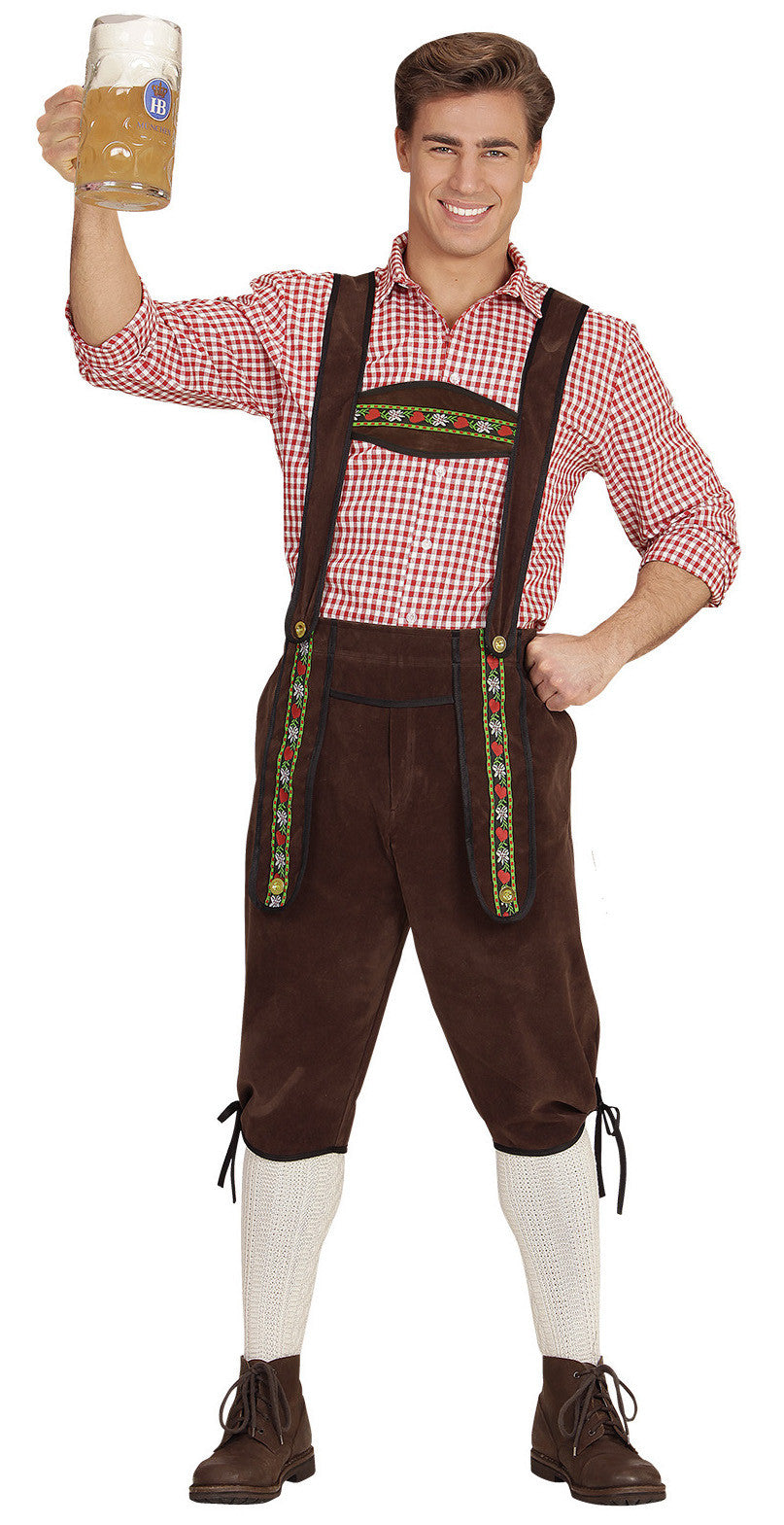 Pantalón Oktoberfest Marrón para Hombre Oktoberfest Widmann