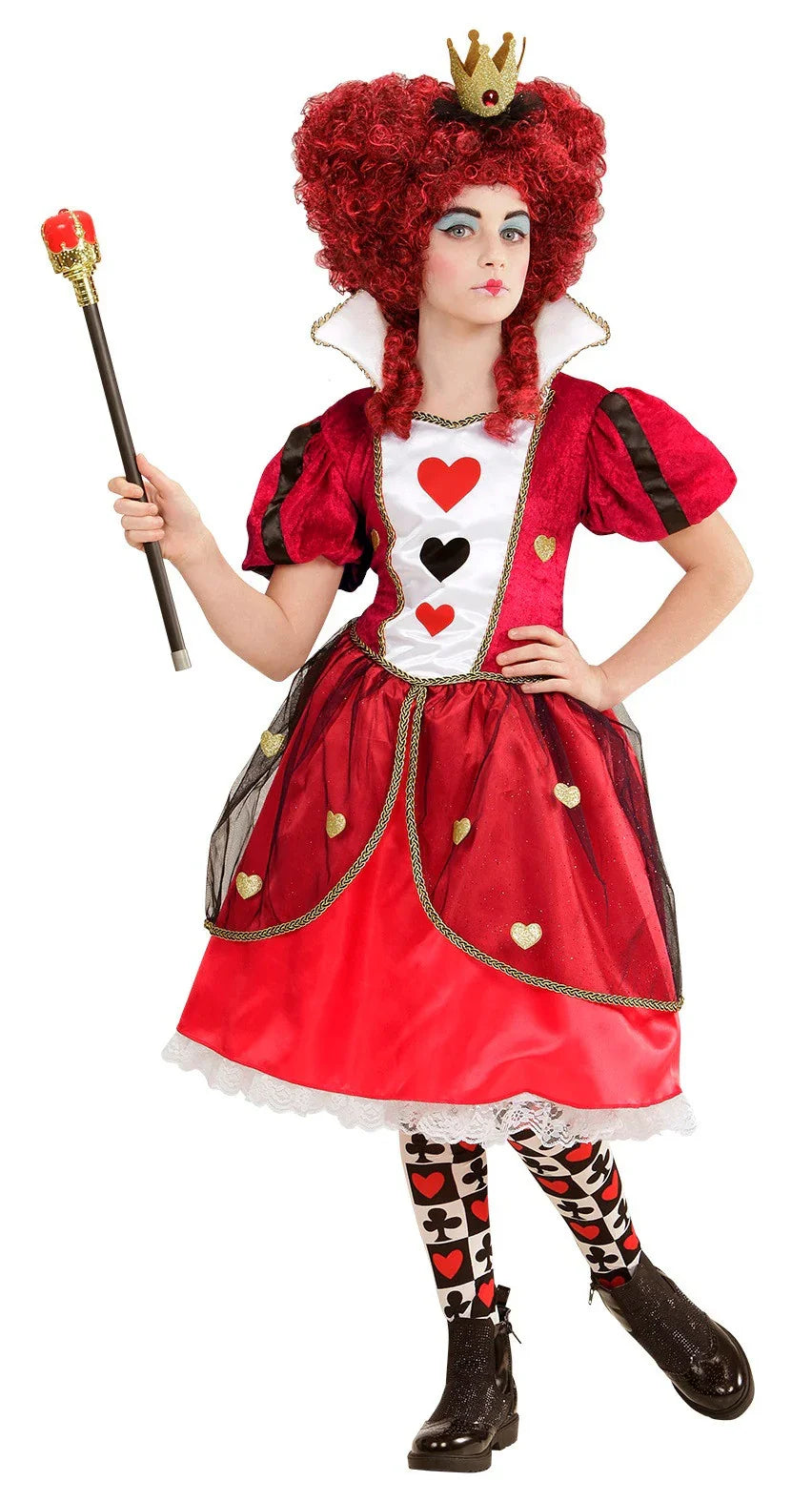 Disfraz de Reina de Corazones Infantil Alicia en el País de las Maravillas Widmann