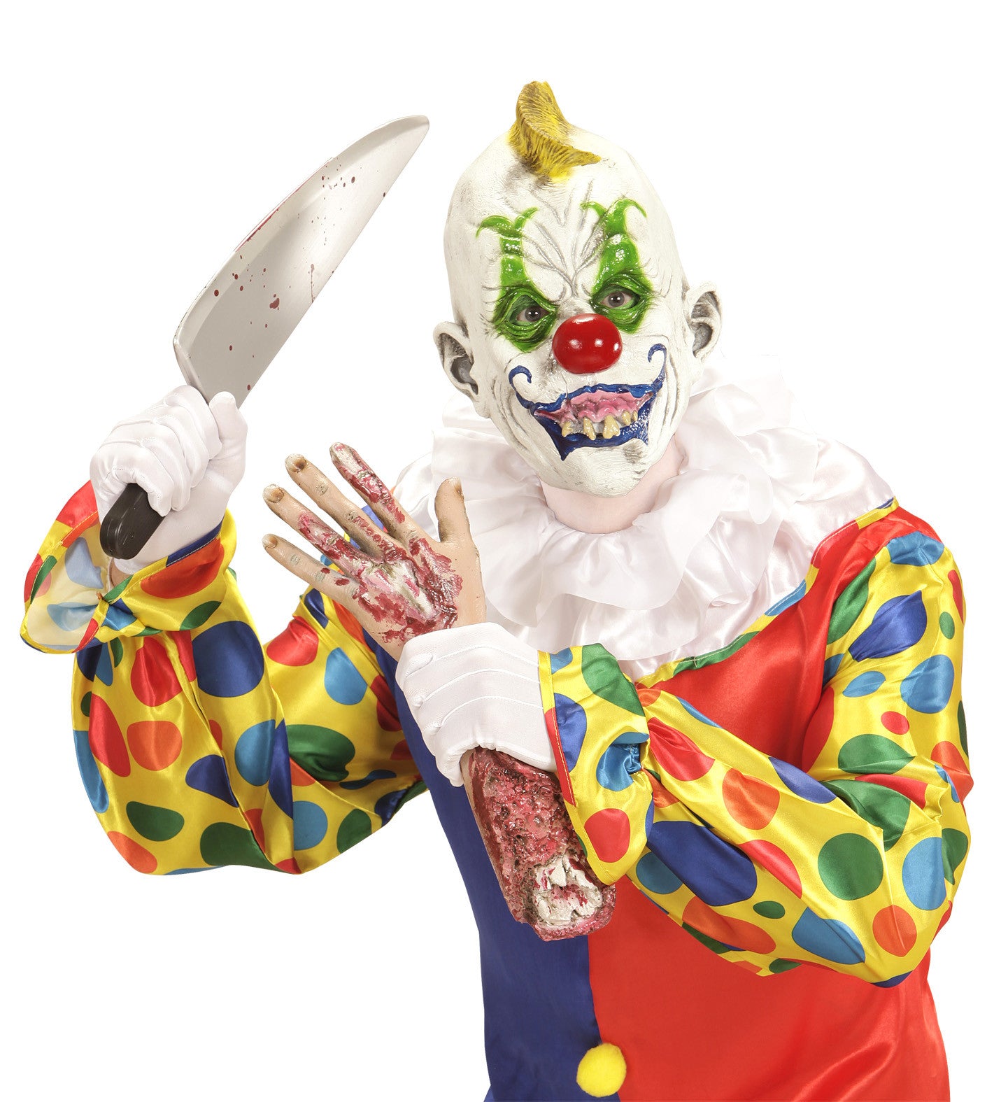 Máscara de Payaso Asesino con Cresta Accesorios Halloween Widmann