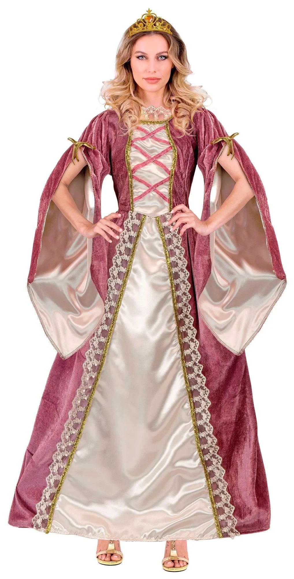 Disfraz de Princesa Medieval Rosa para Mujer Comprar Online