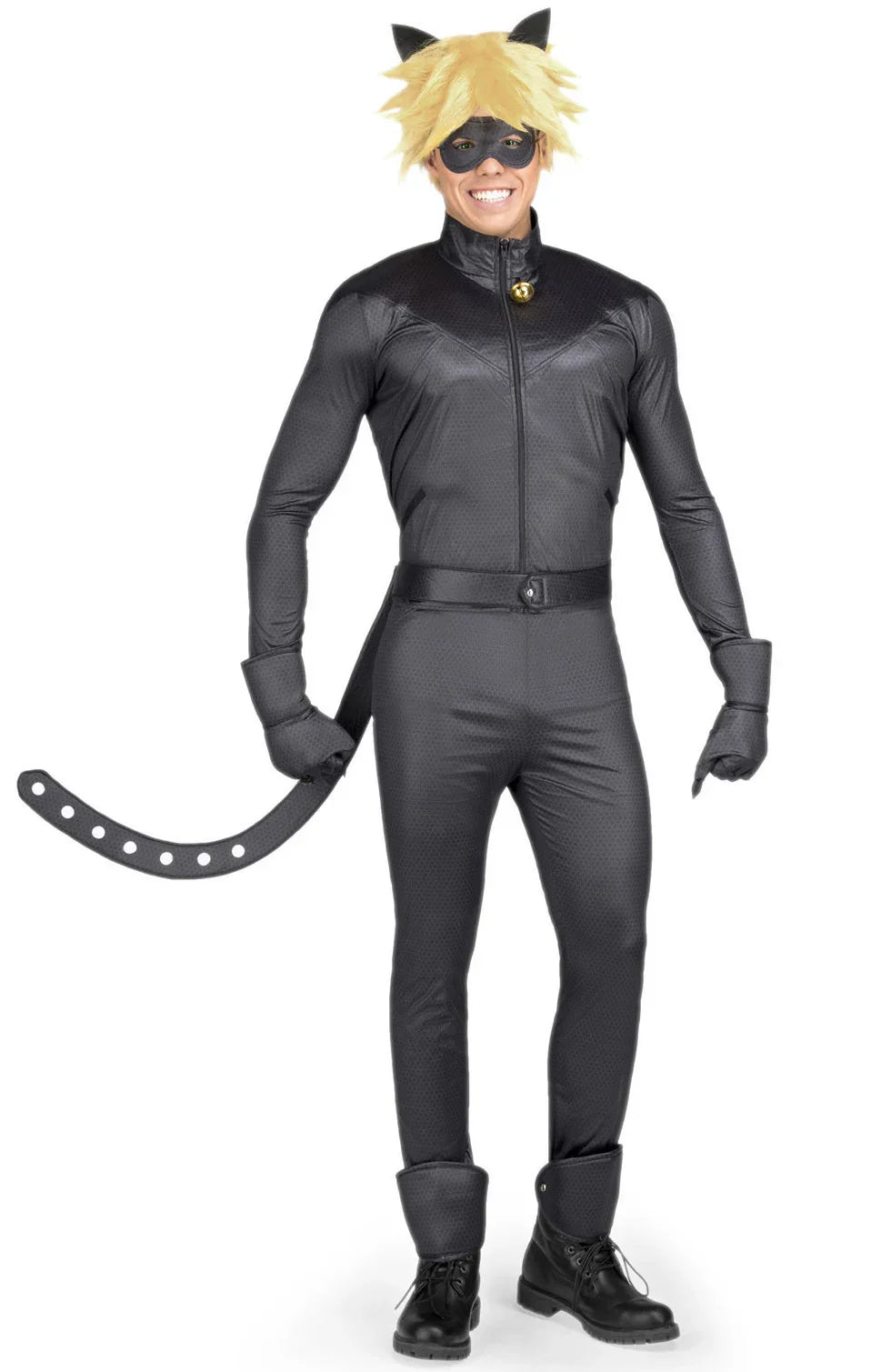 Disfraz de Cat Noir para Adulto con Accesorios LadyBug y CatNoir Viving