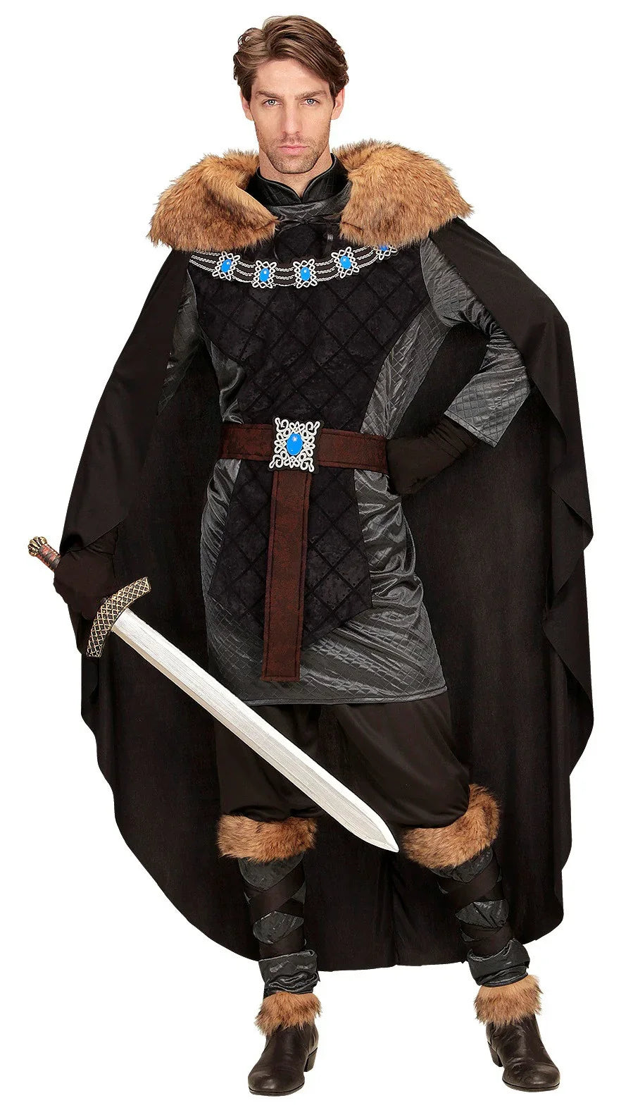 Disfraz de Príncipe Medieval Oscuro para Hombre Medieval Widmann