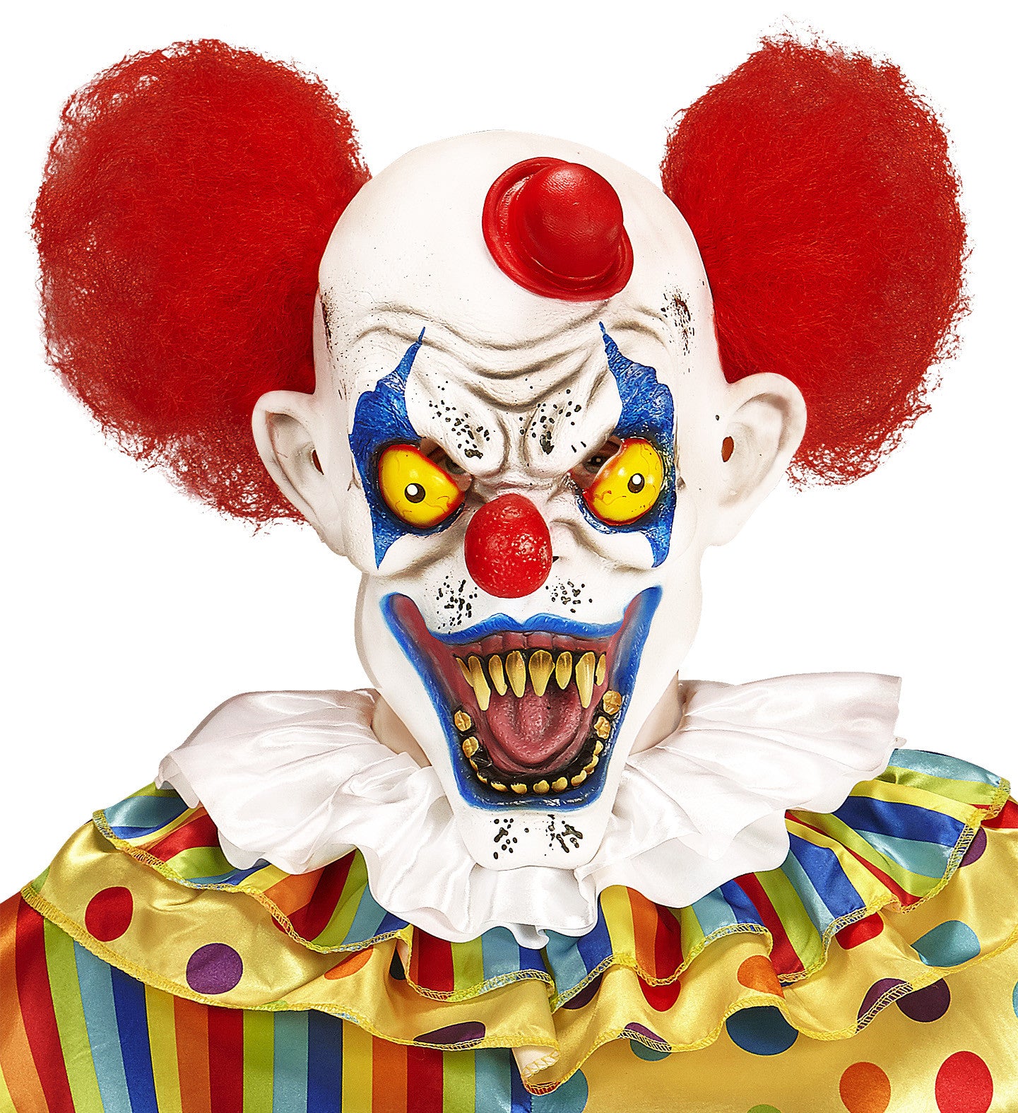 Máscara de Payaso Demoníaco con Pelo Payasos Asesinos Widmann