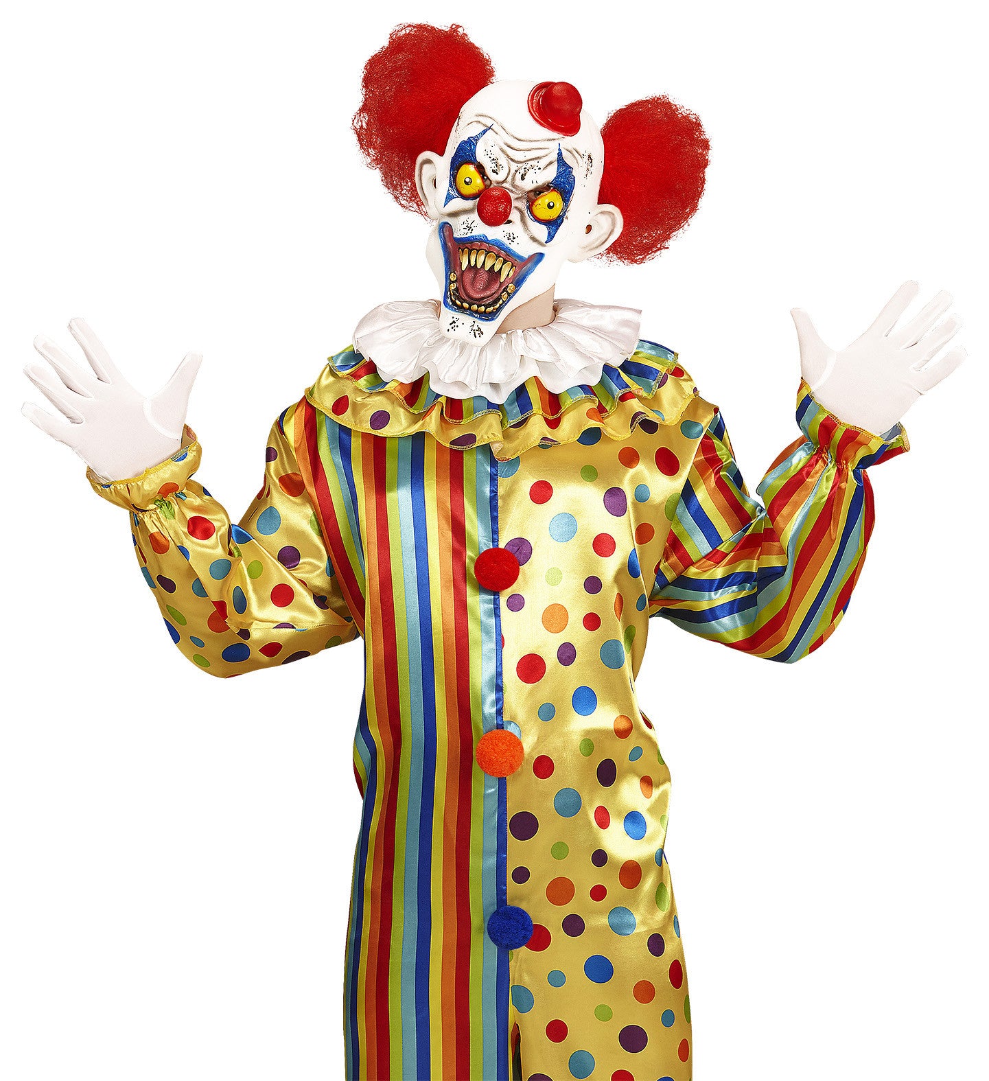 Máscara de Payaso Demoníaco con Pelo Payasos Asesinos Widmann