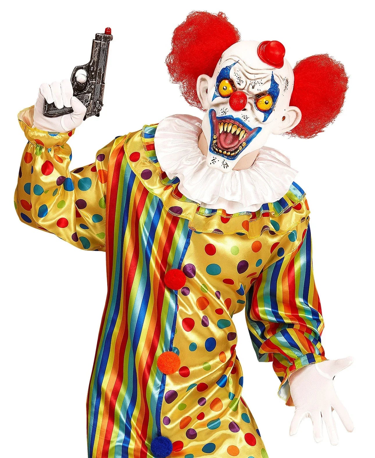 Máscara de Payaso Demoníaco con Pelo Payasos Asesinos Widmann