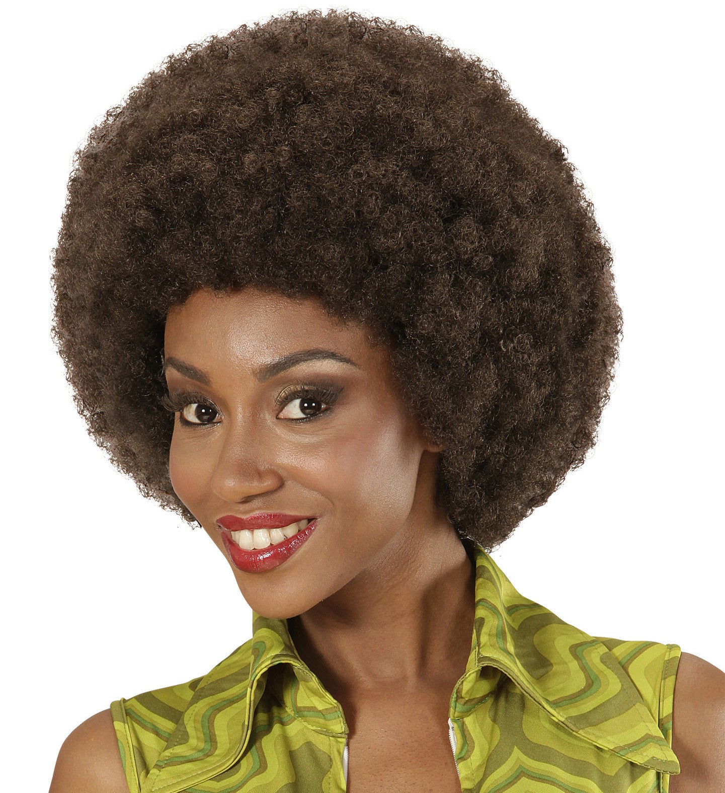Peluca Afro Marrón Oscuro Pelucas Afro Widmann