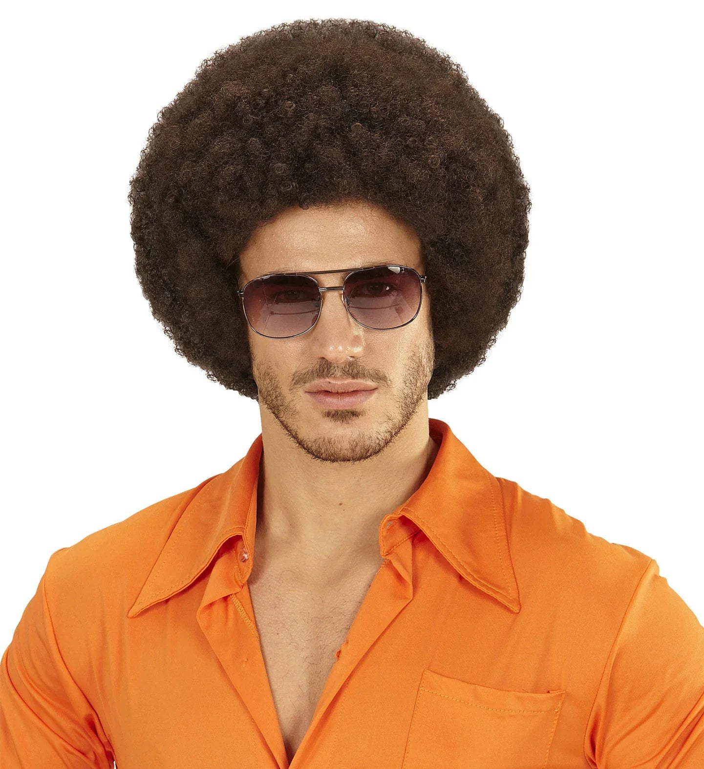 Peluca Afro Marrón Oscuro Pelucas Afro Widmann