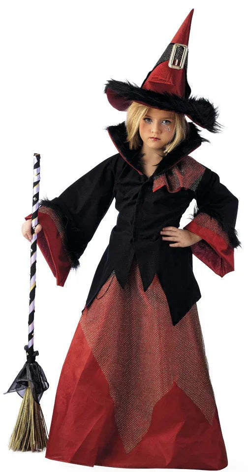 Disfraz de Bruja Granate Premium para Niña Brujas Limit Sport