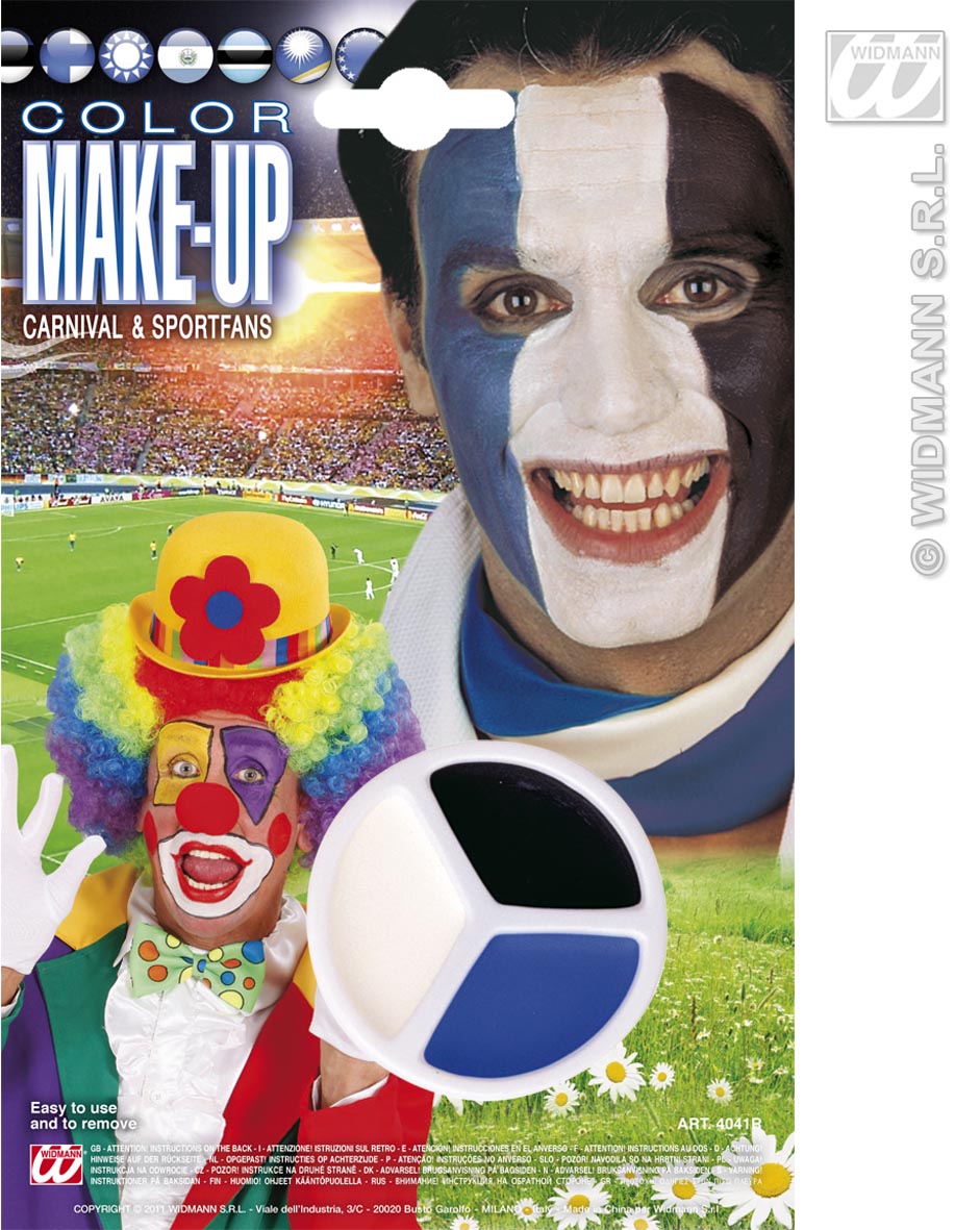 Maquillaje tricolor COMPLEMENTOS Widmann