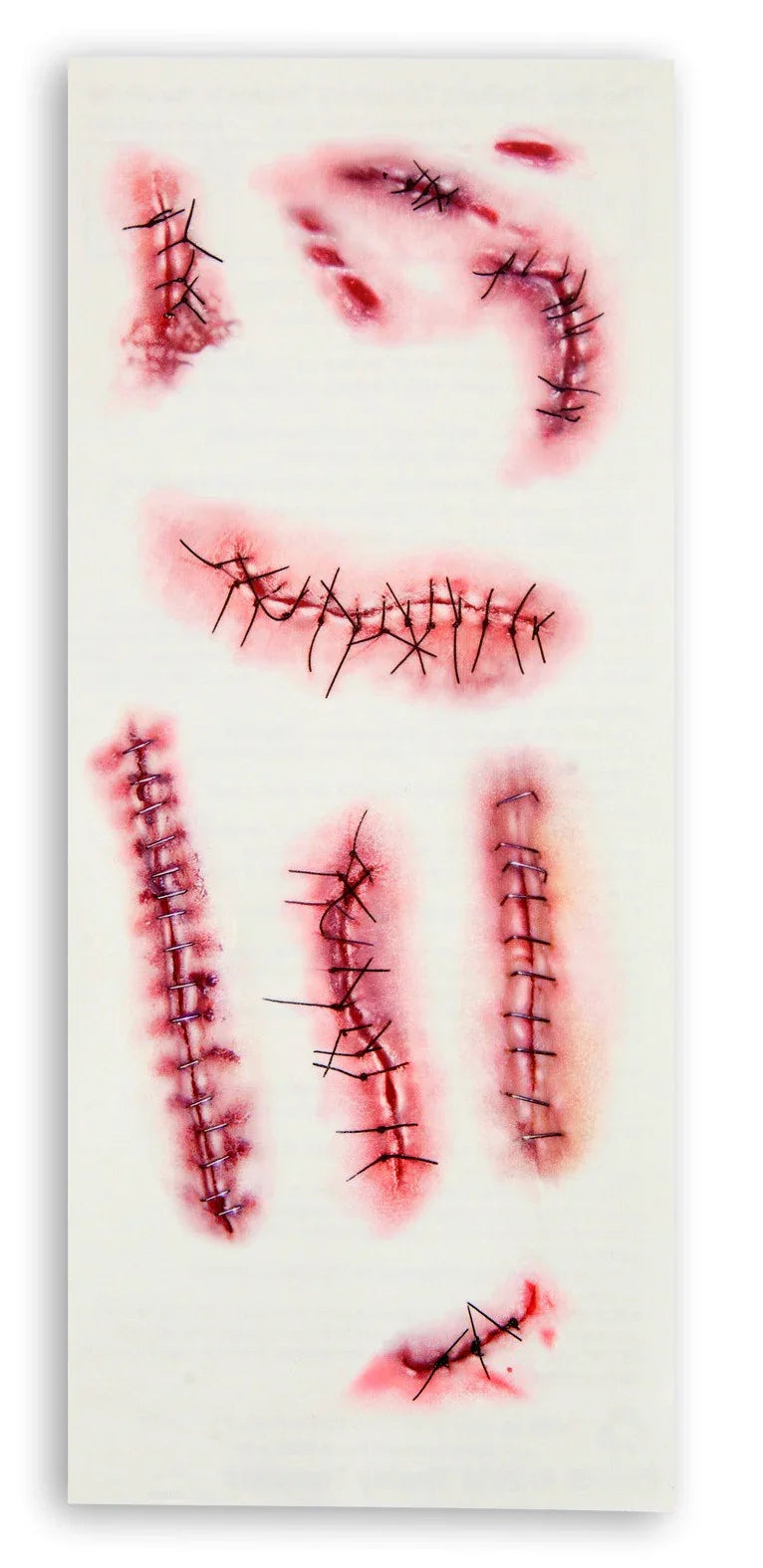 Tatujes de Heridas con Puntos y Suturas Zombies Widmann