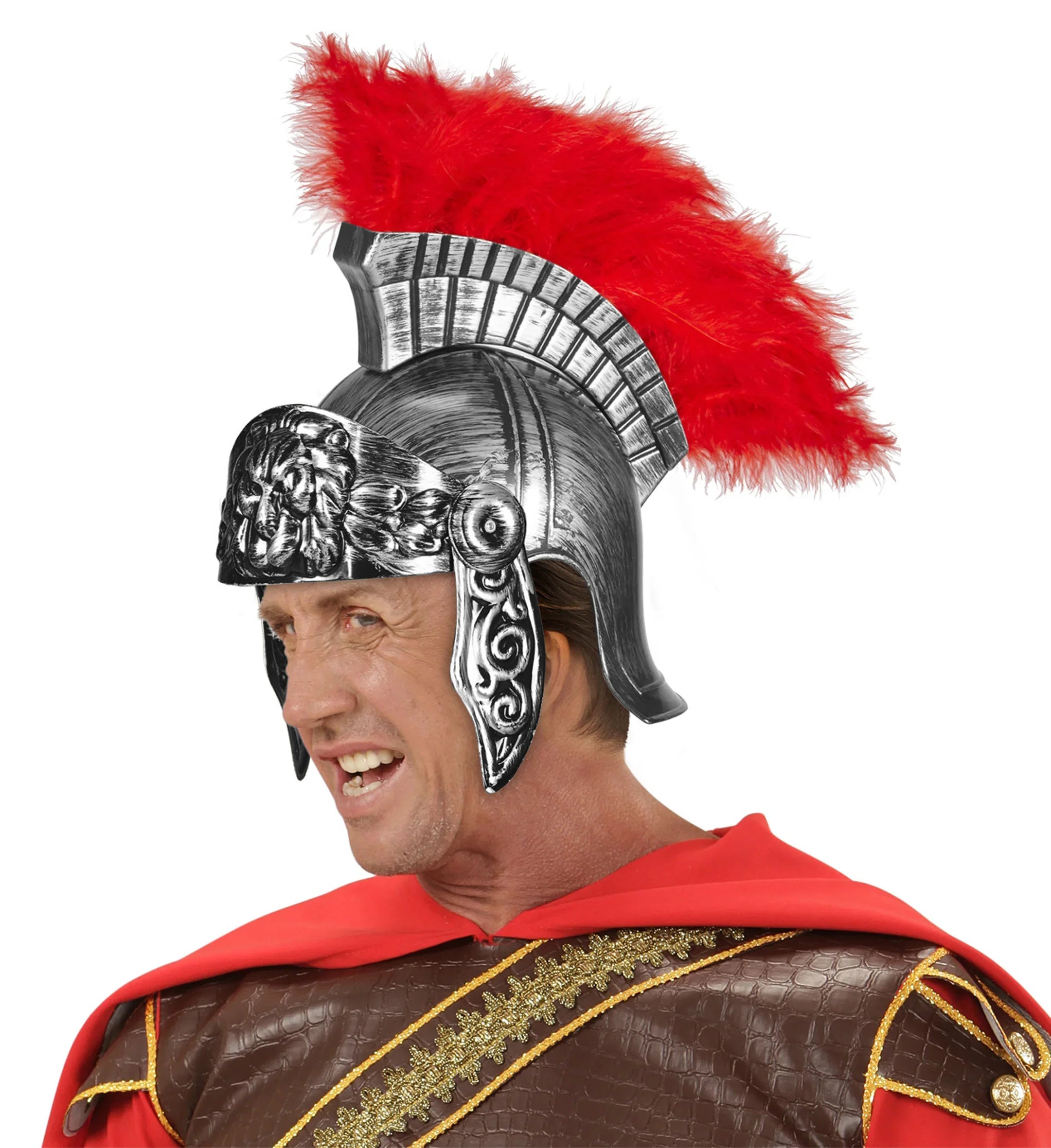Casco de General Romano con Penacho Complementos Romanos y Griegos Widmann