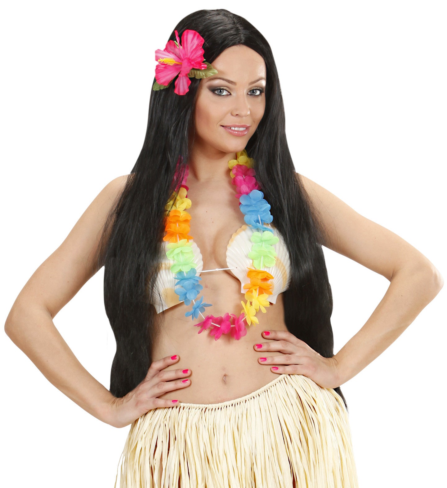 Collar Hawaiano de Flores Coloridas Complementos Hawaianos Widmann