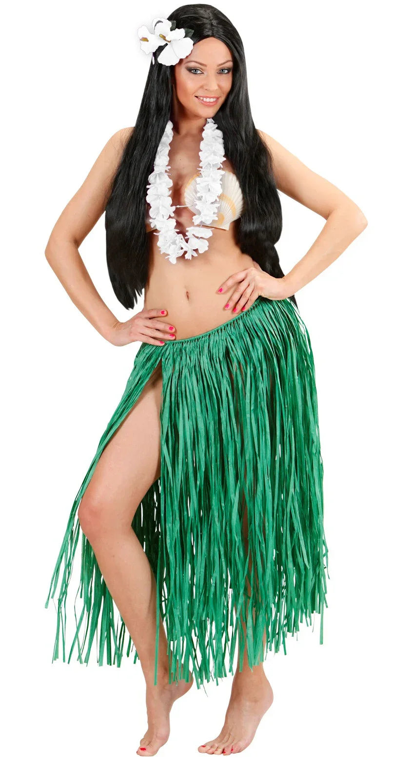 Collar Hawaiano de Flores Blancas Complementos Hawaianos Guirca