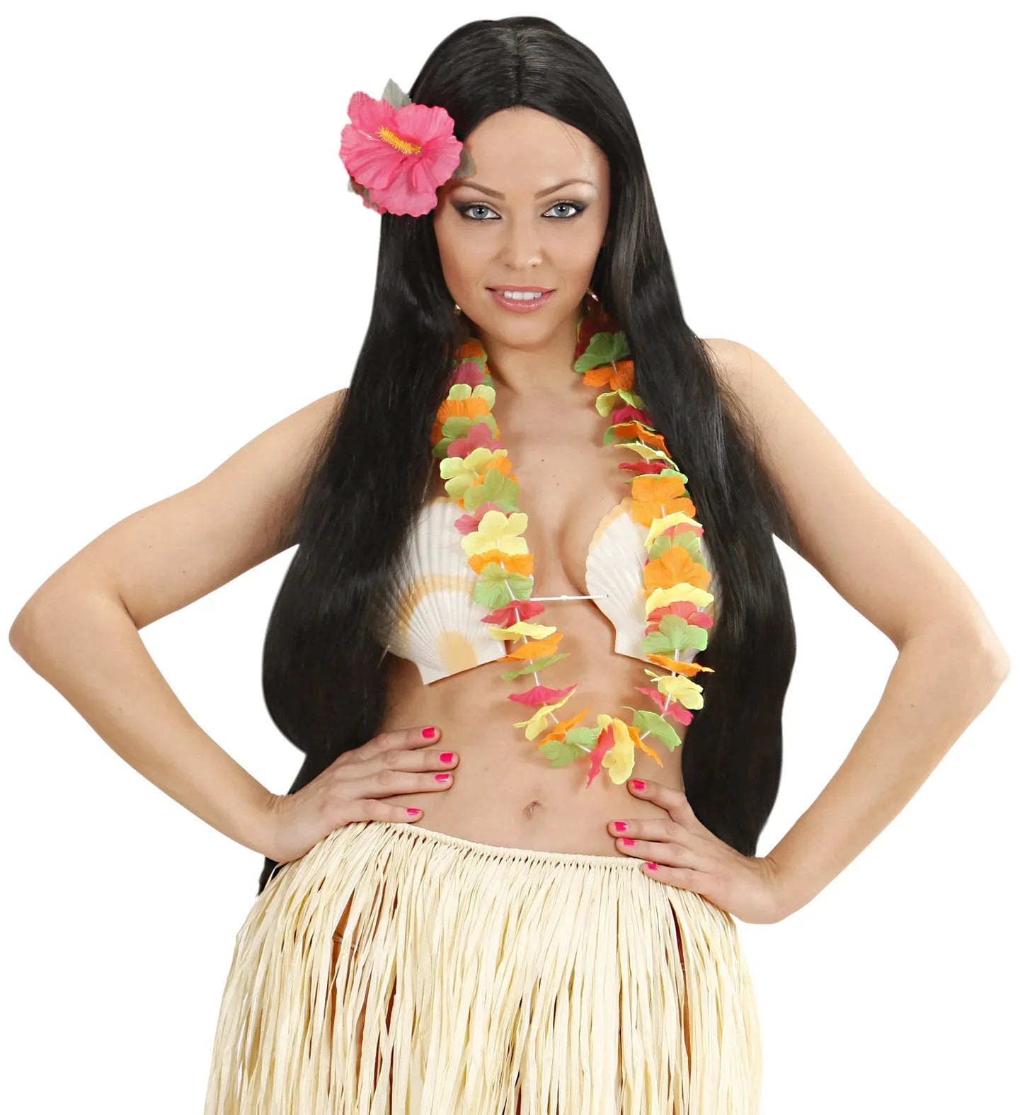 Collar Hawaiano de Flores Fluorescentes Complementos Hawaianos Widmann