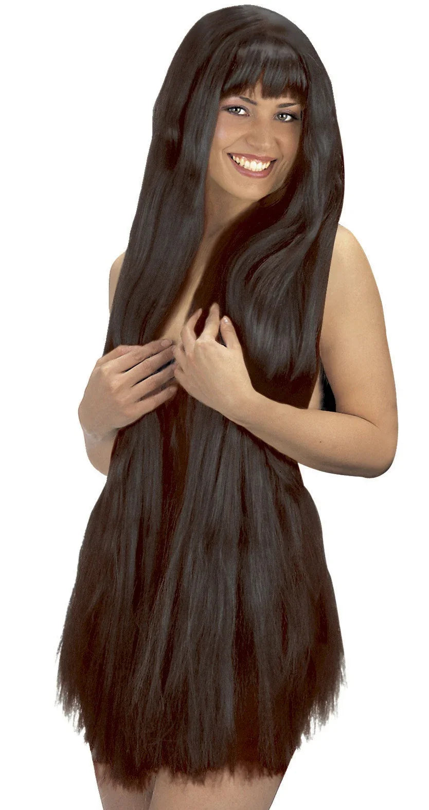 Peluca de Melena Super Larga Morena Pelucas Widmann