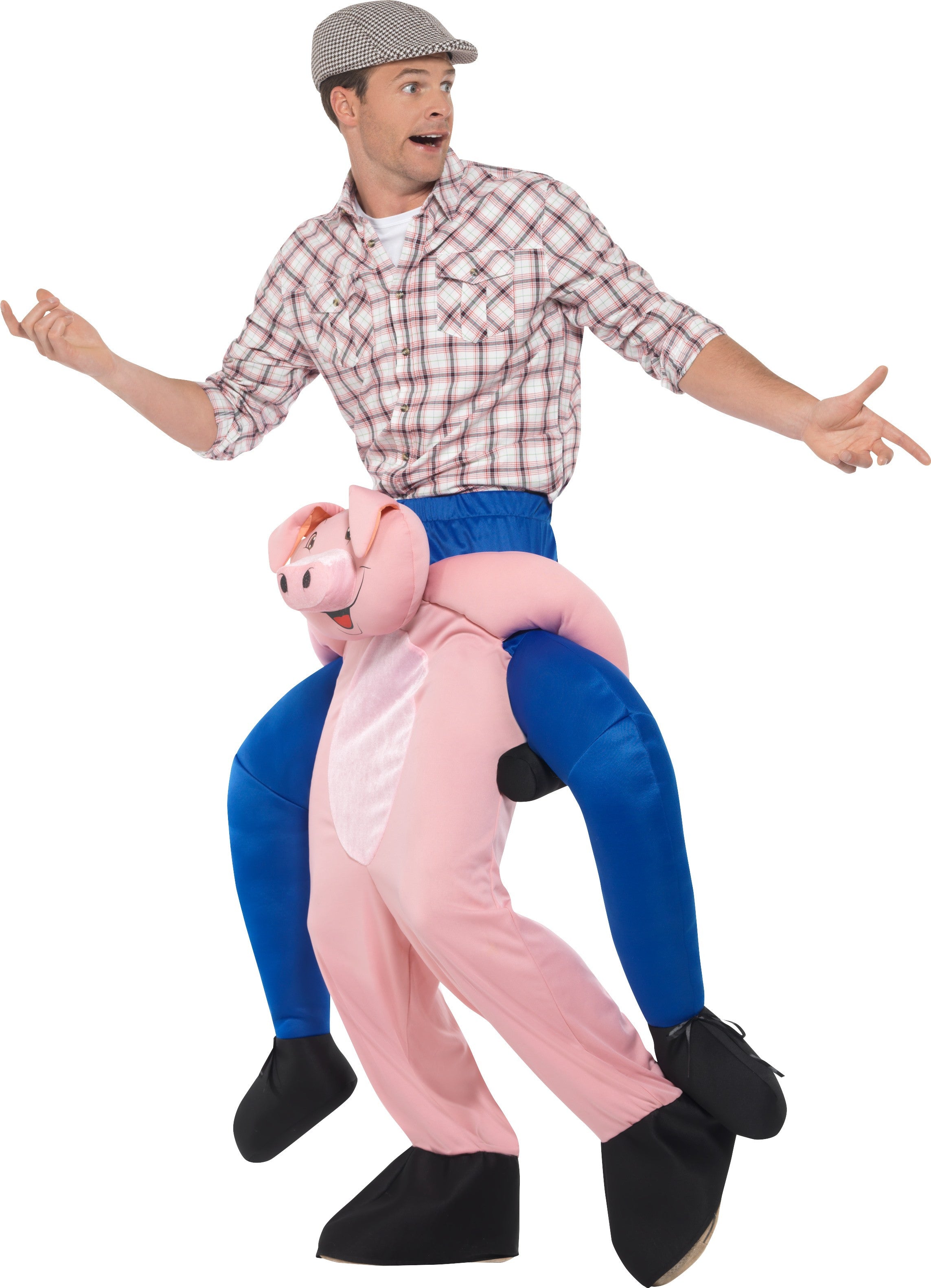 Disfraz de Cerdo con Granjero a Hombros Disfraces a Hombros Smiffys