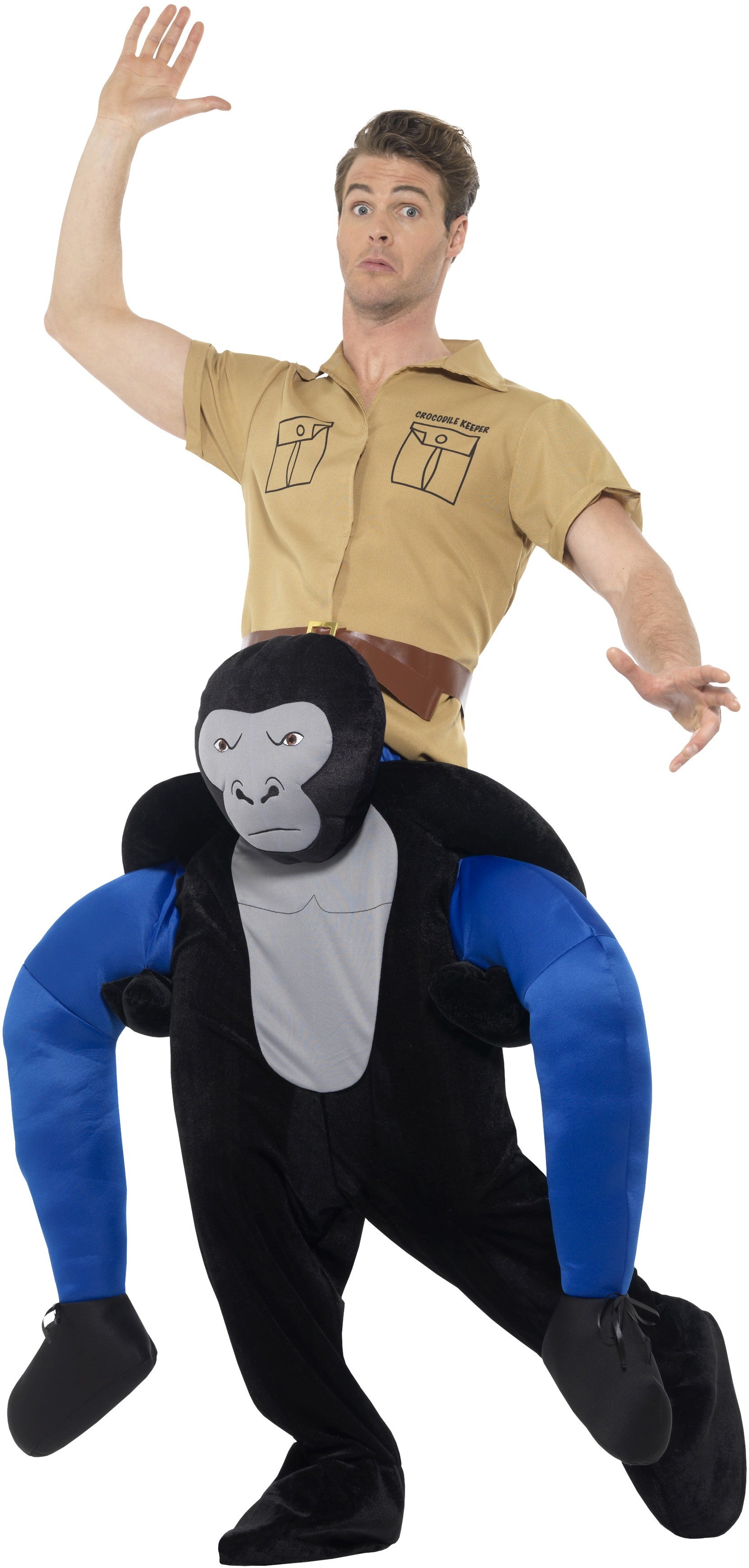 Disfraz de Gorila con Explorador a Hombros Disfraces a Hombros Smiffys