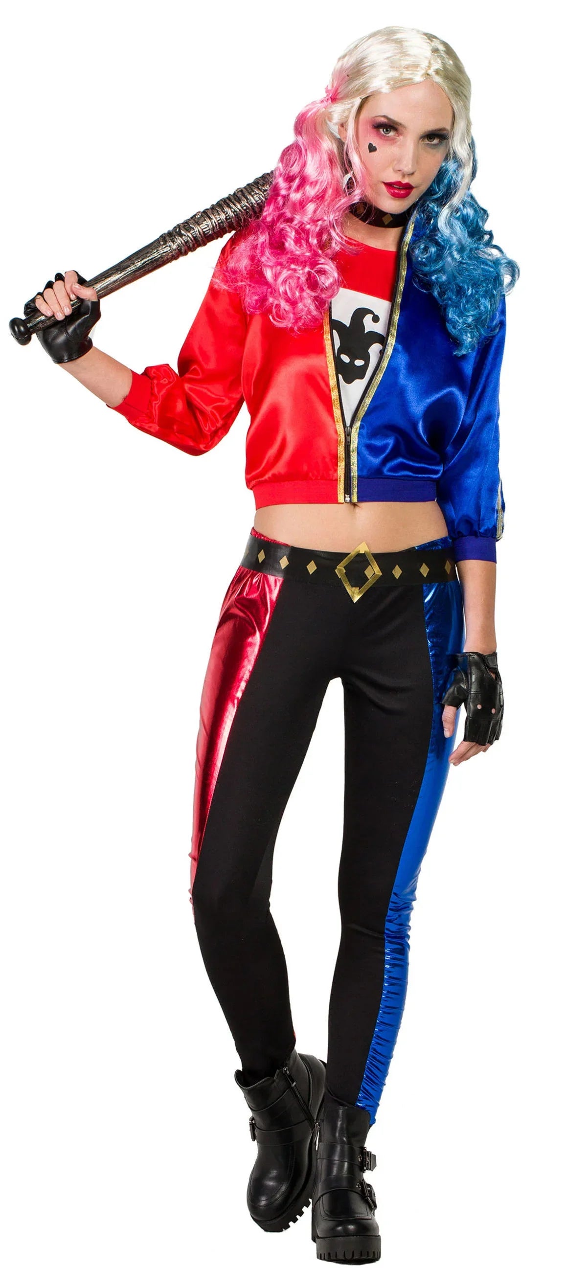 Disfraz de Harley Villana para Mujer Harley Quinn Kimokawaii