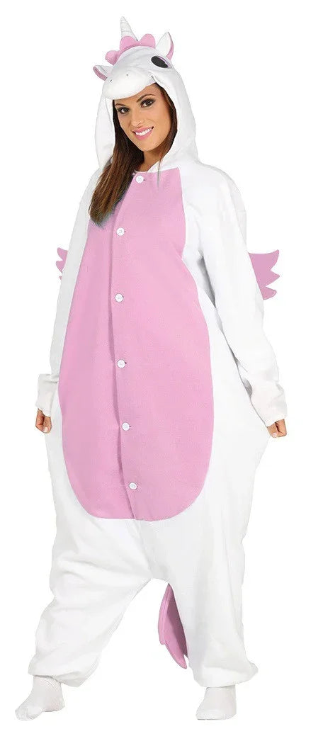 Disfraz de Unicornio Rosa Pijama para Adulto Unicornio Guirca